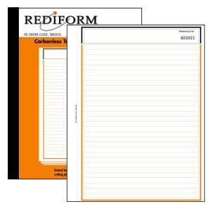REDIFORM FEINT RULED BOOK - LARGE - 3 PLY